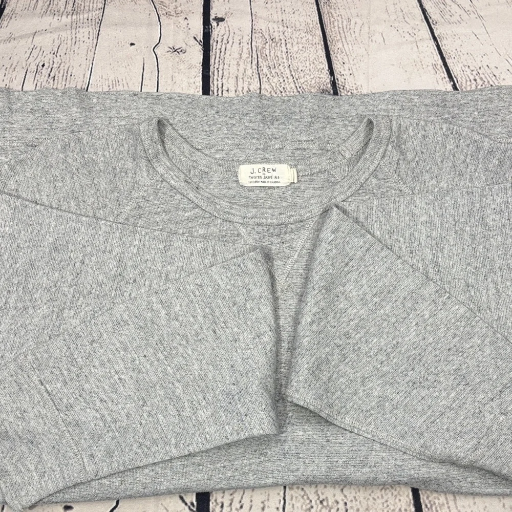 J. Crew Men's Heather Gray Crewneck Sweater